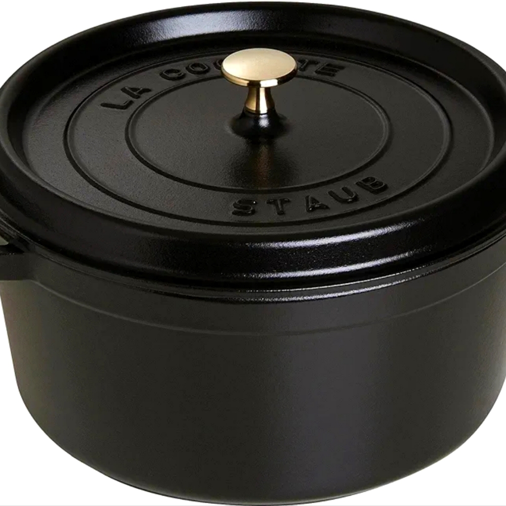 STAUB Cast Iron Dutch Oven 7-qt Round Cocotte **NWT* IN BOX**